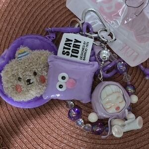 Pop Mart Purple Skullpanda Keychain